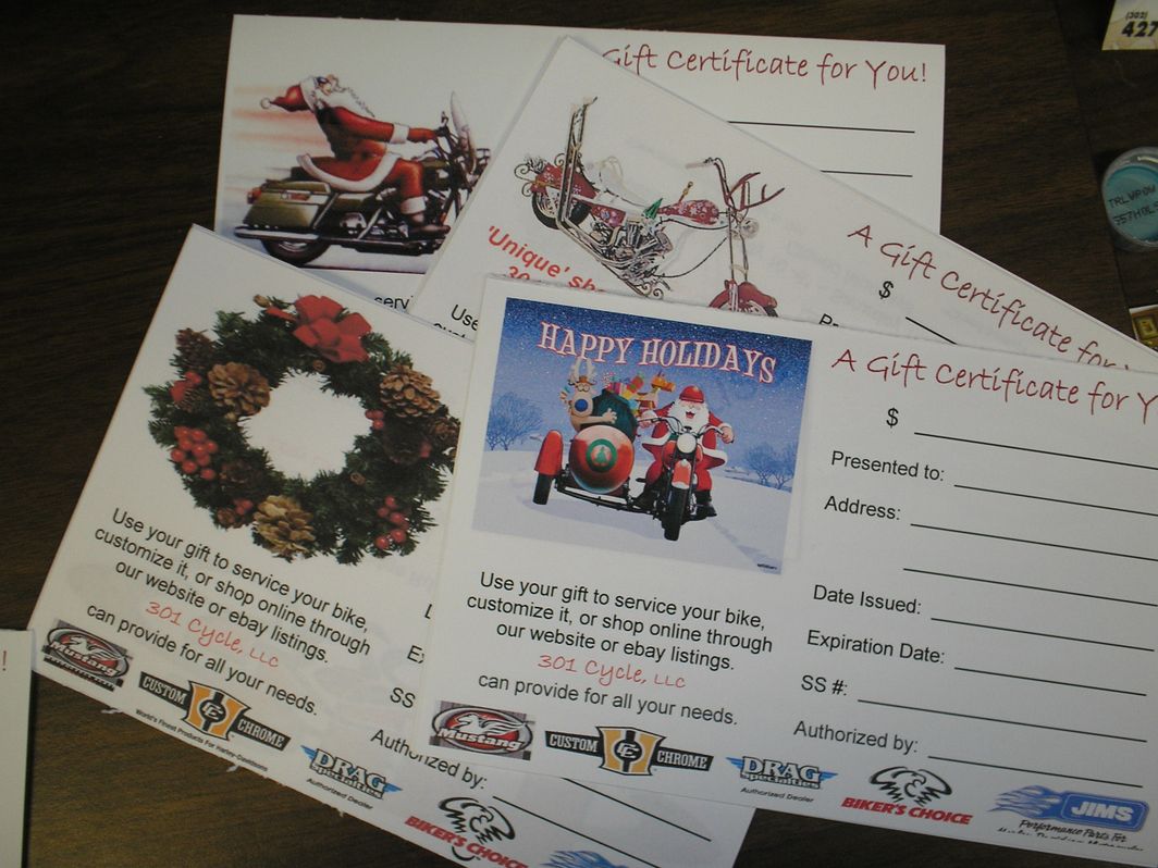 Holiday Gift Certificate